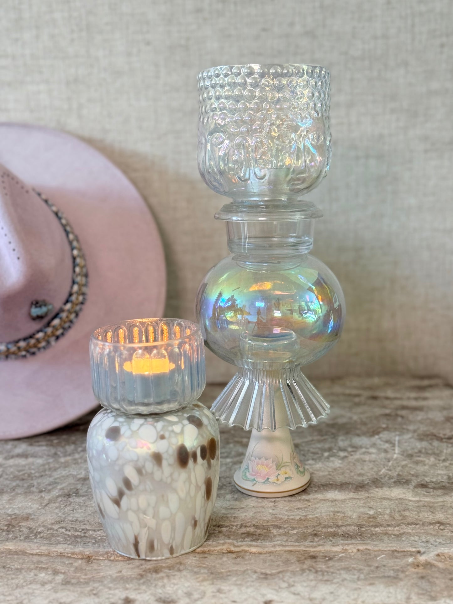 Dubbele waxinehouder ♡ Llonga mini