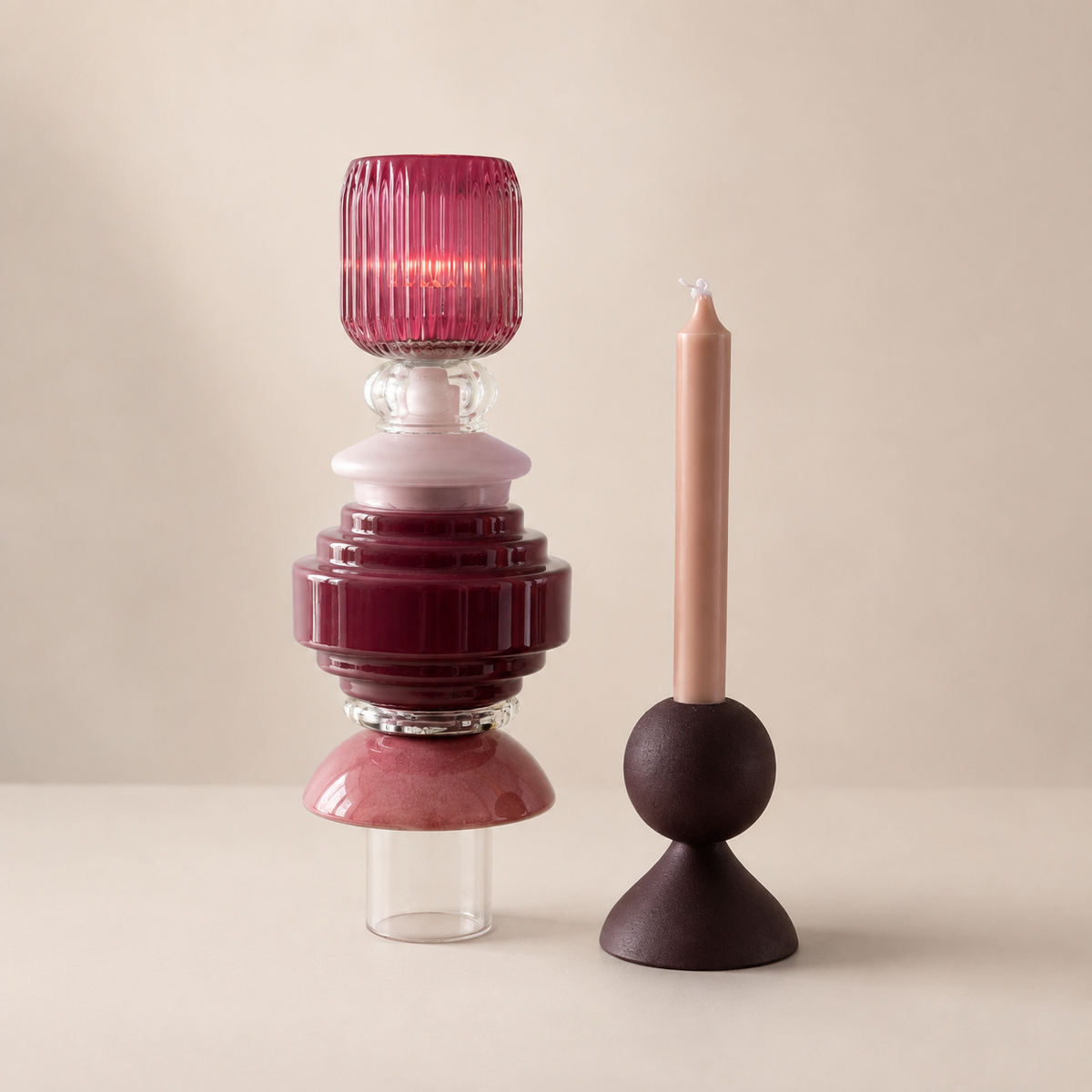 Waxinehouder ♡ Cherry