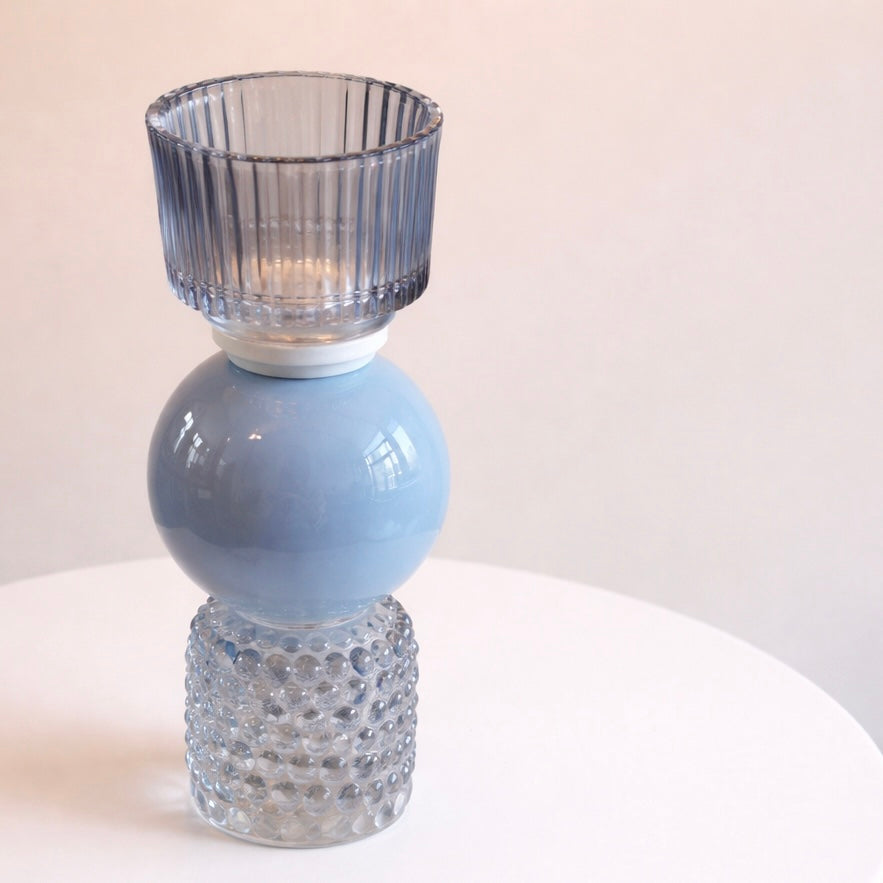 Kandelaar Aqua ♡ dubbele waxinehouder